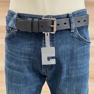 Sun Stone Mens Western Bandana Print Belt Navy Small Medium Streetwear